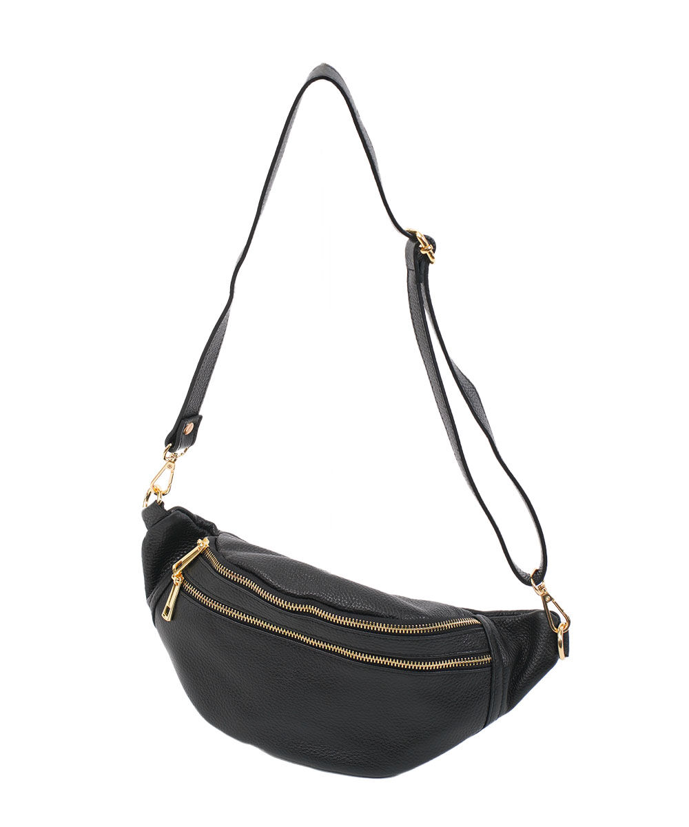 オウレンティ ボディバッグ ダブルファスナー AULENTTI レディース