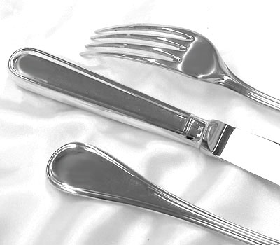 クリストフル スターリングシルバー マルリー 1438 サービングフォーク