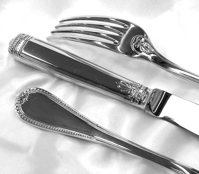 クリストフル スターリングシルバー マルリー 1438 サービングフォーク