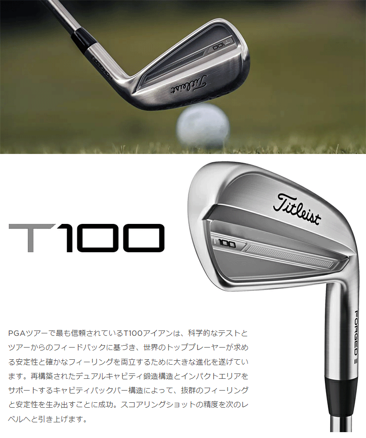 Titleist（タイトリスト） 日本正規品 T100 アイアン スチールシャフト