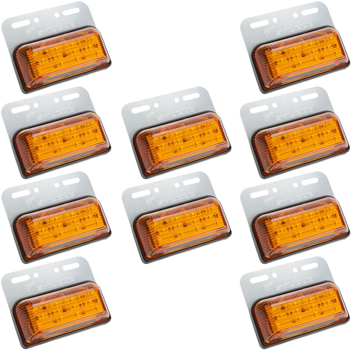 送料無料】 10個セット 24V 高輝度 15LED 内蔵 ダウンライト付き