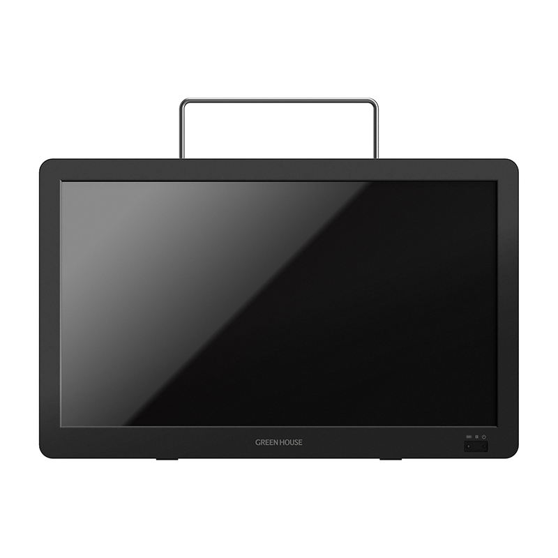 グリーンハウス 14型バッテリー内蔵 ポータブルテレビ GH-PTV14B-BK