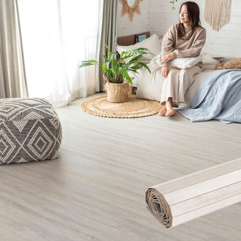 ELEMENTS ウッドカーペット 江戸間 6畳用 約260×350cm 2枚敷き 1梱包