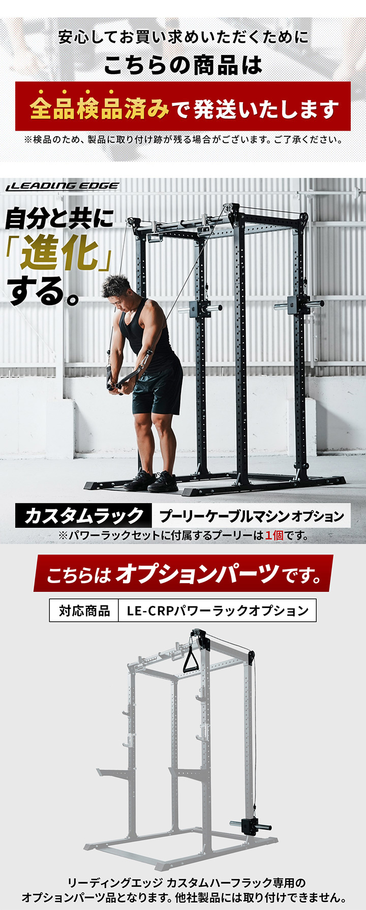 LEADING EDGE（リーディングエッジ） プーリーケーブルマシン 2個