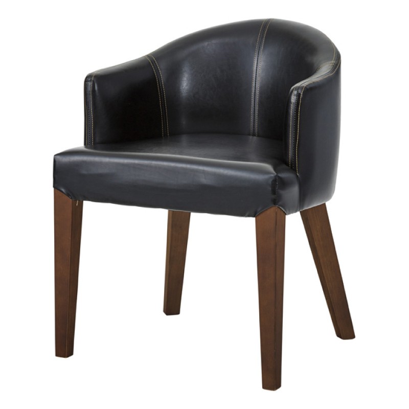 東谷 ダイニングチェア 座面高44cm おしゃれ 椅子 木脚 アームチェア