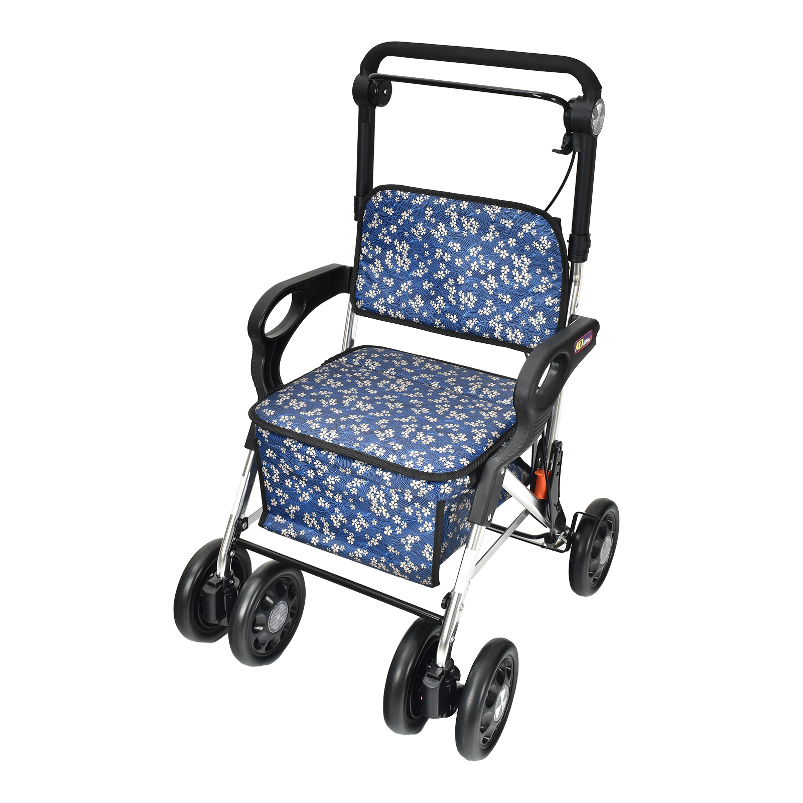 シルバーカー ひじ掛け 軽量 コンパクト 座れる 補助具 手押し車