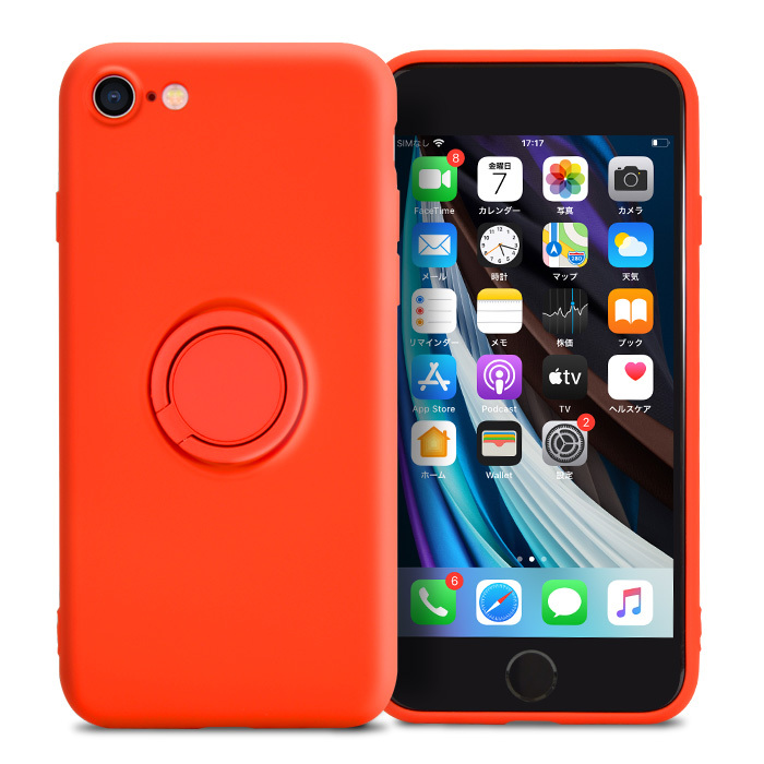 iPhone iPhoneSE 第3世代 第2世代 ケース リング付き iPhone8 iPhone7