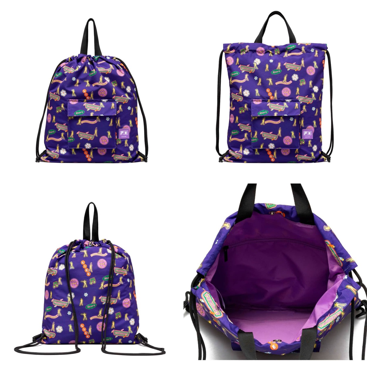 FILA（フィラ） BTS コラボ ストリングバッグ＋ポーチセット BTS X