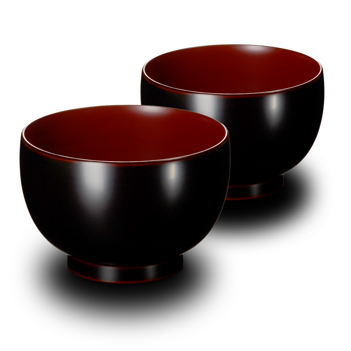 ほてい 汁椀 ペアセット 溜/古代朱 漆塗り モダン 漆器 あたかや