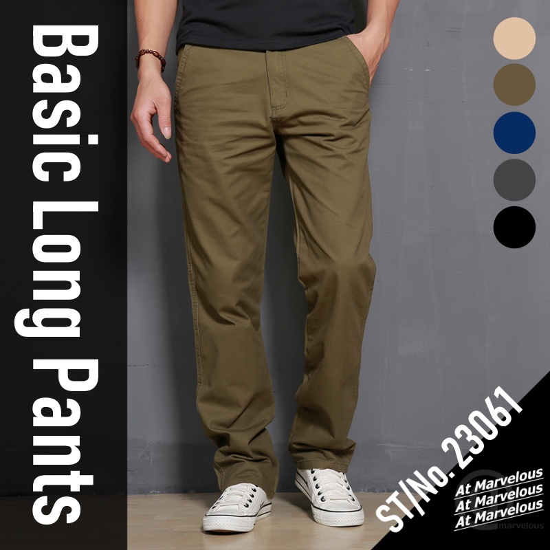 At Marvelous（アットマーベラス） チノパン メンズ ストレート ズボン