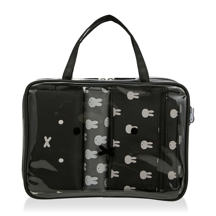 Miffy（ミッフィー） トラベルポーチ 4 点セット クリアポーチ トート