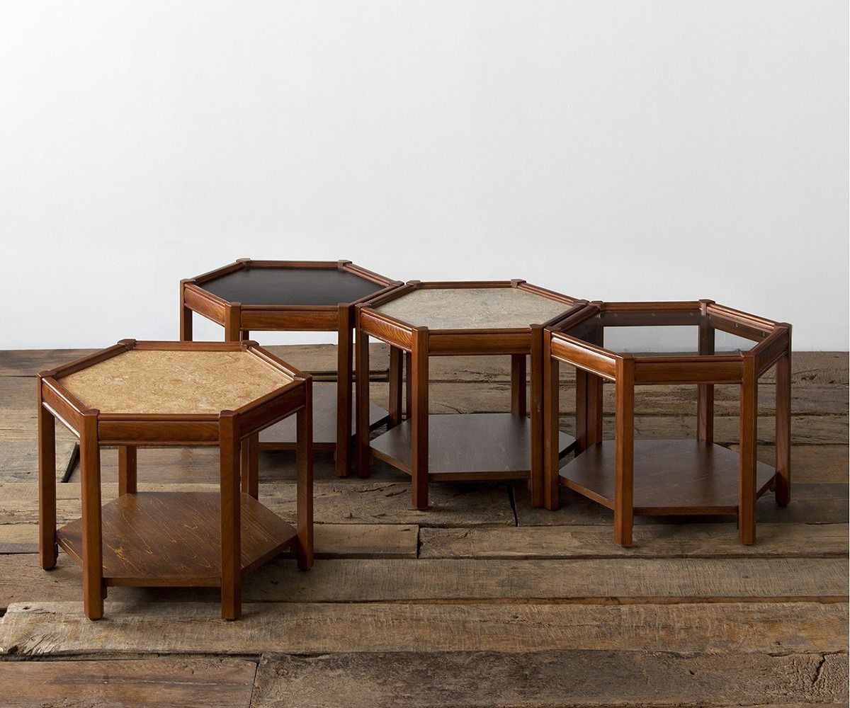 ACME Furniture（アクメファニチャー） BROOKS HEXAGONTABLE ベージュ