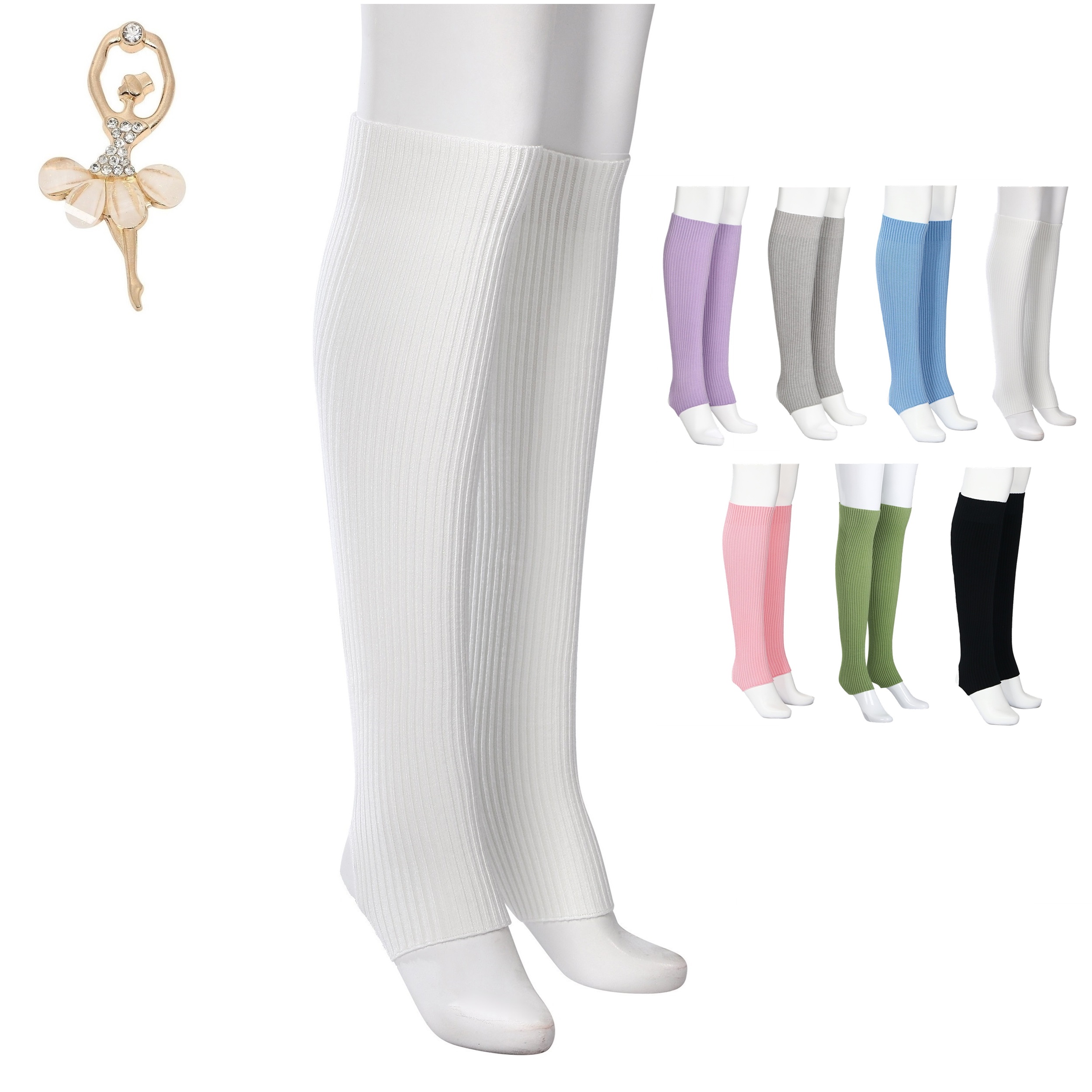 Aigoda 【Aigoda】バレエ レッグウォーマー 子供 大人 6色 ウォーム