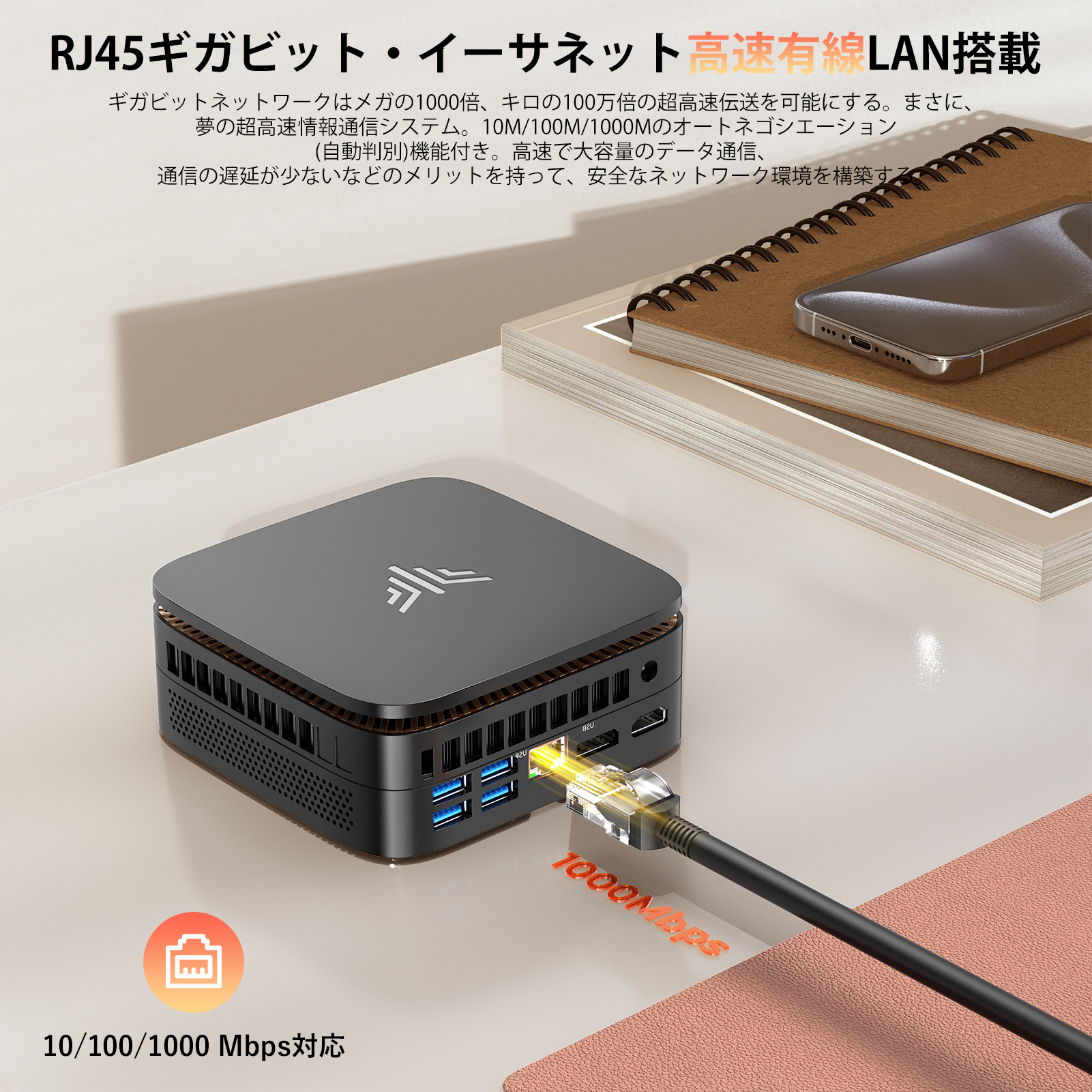 NIPOGI mini pc Ryzen 4300U 動作より安定 4C/4T 最大3.5GHz Win11 Pro
