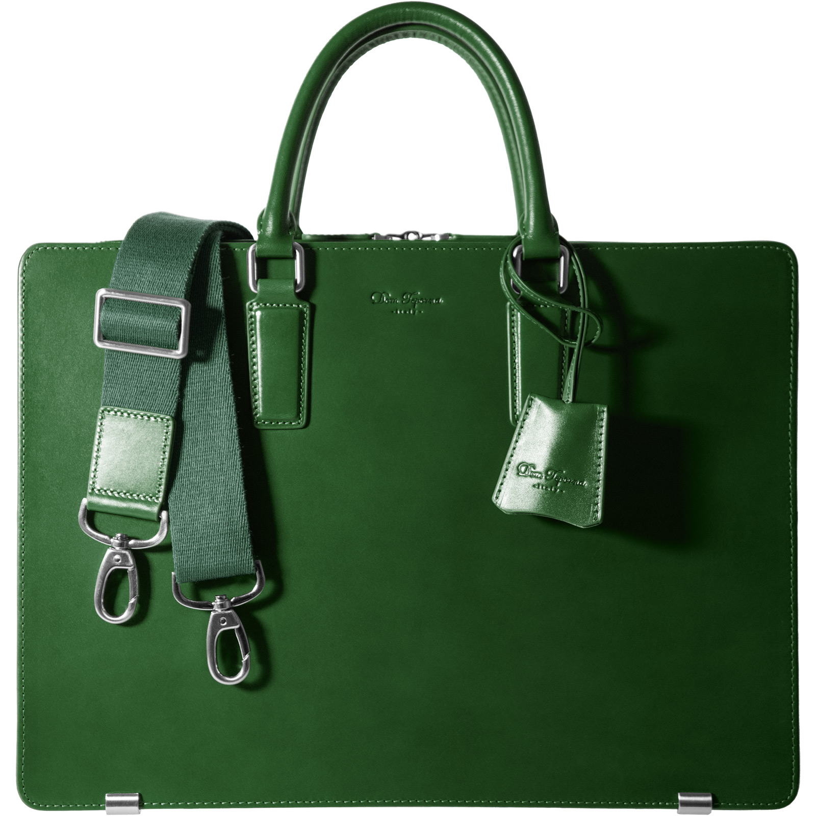 DomTeporna Italy 本革 ビジネスバッグ ブリーフケース 牛革