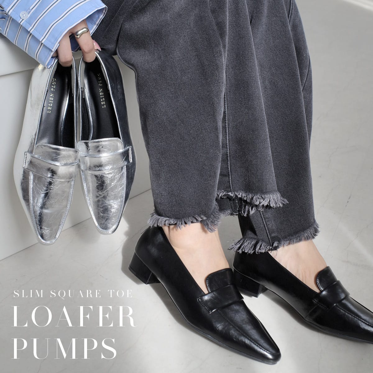 AmiAmi（アミアミ） ローファーパンプス コインローファー レディース