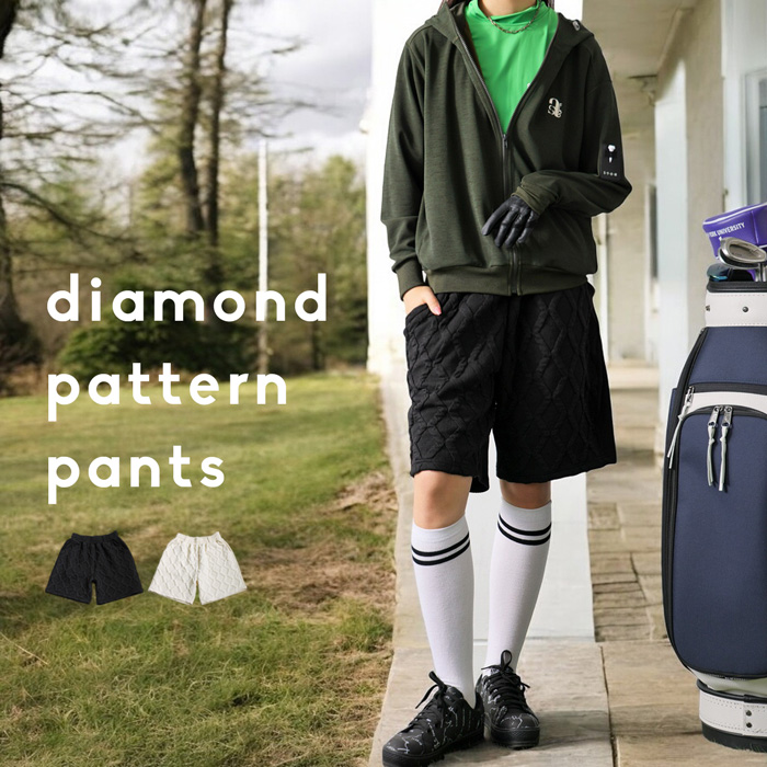 antiqua（アンティカ） ANTIQUA GOLF×STCH ハーフパンツ レディース