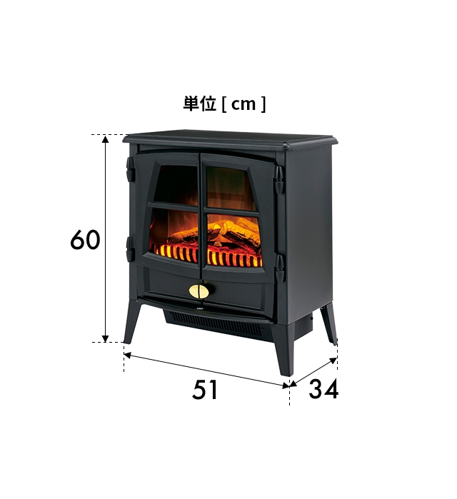 Dimplex（ディンプレックス） 暖炉型 ファンヒーター 電気暖炉