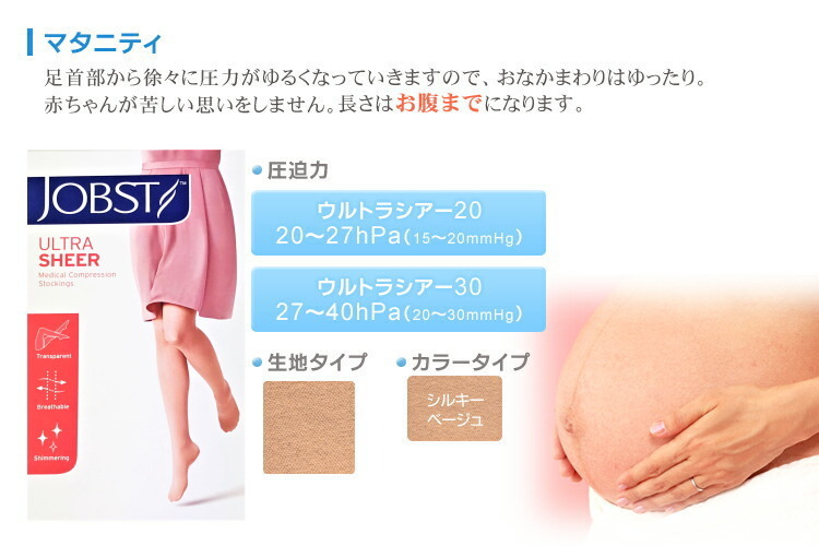弾性ストッキング 医療用 着圧 テルモ ジョブスト ウルトラシアー30 中