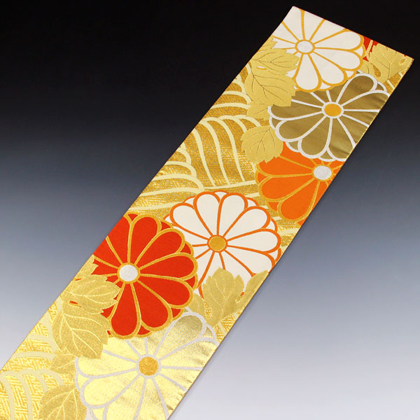 着物 帯 振袖用 西陣ブランド 梅垣 引き箔 袋帯 波菊文 あすかや [商品