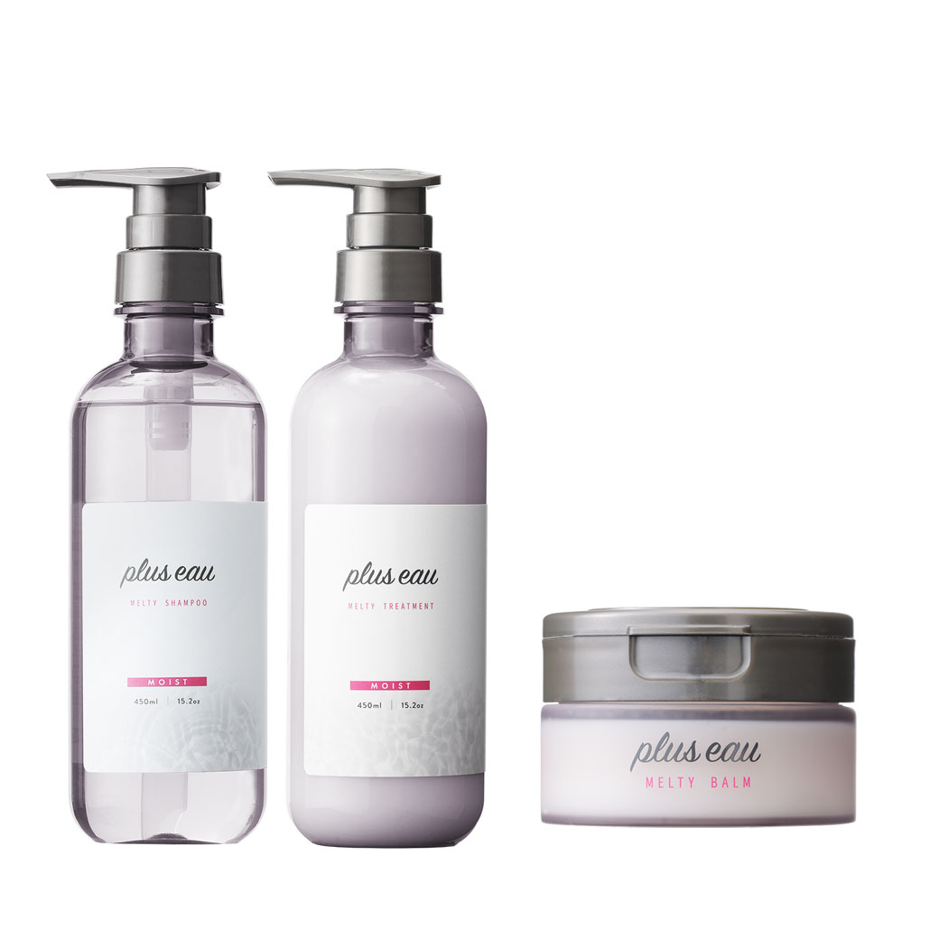 plus eau（プリュスオー） シャンプー ヘアケア 【3点セット】 メロウ
