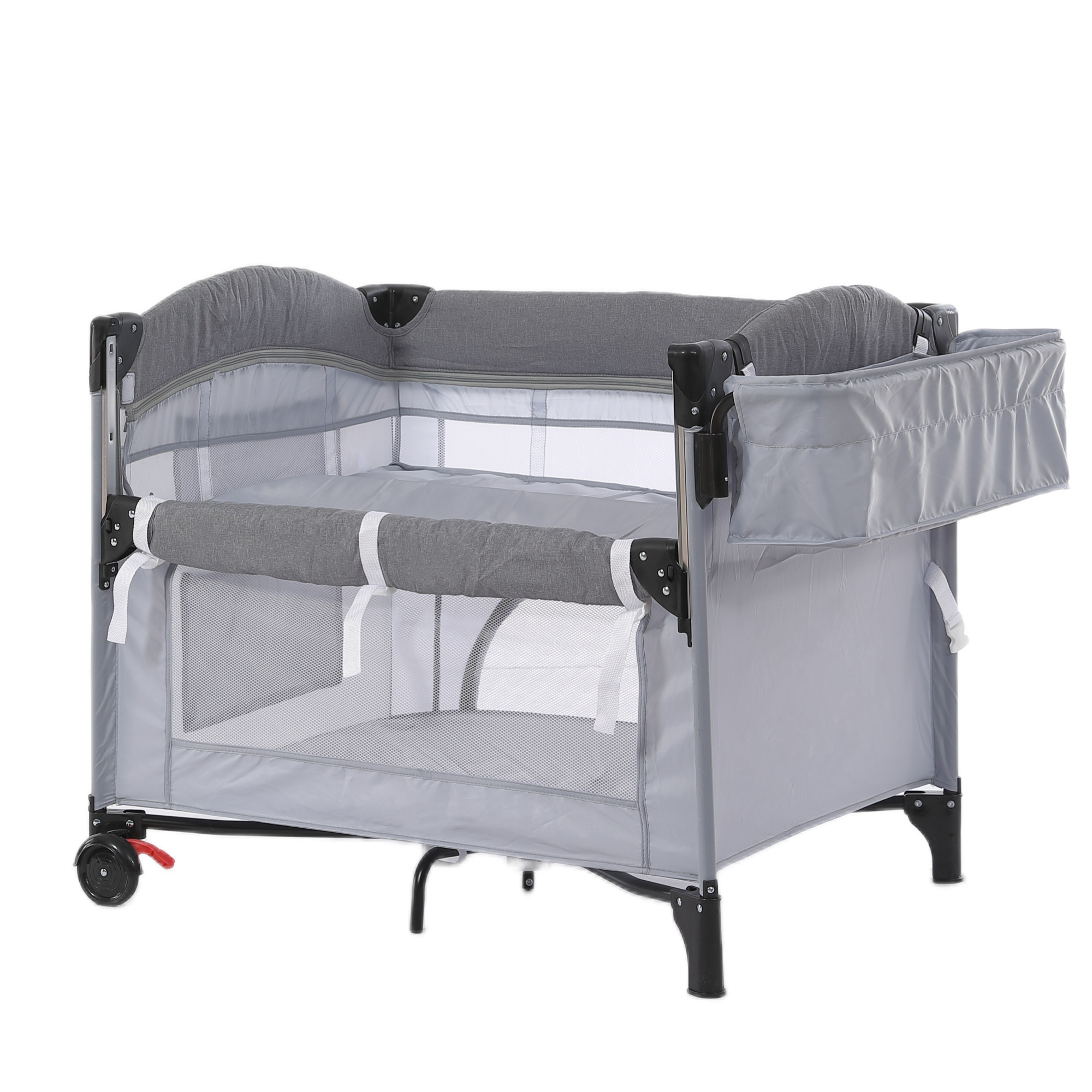 プレイヤード ベビーサークル 折りたたみ おむつ替えテーブル付 マット