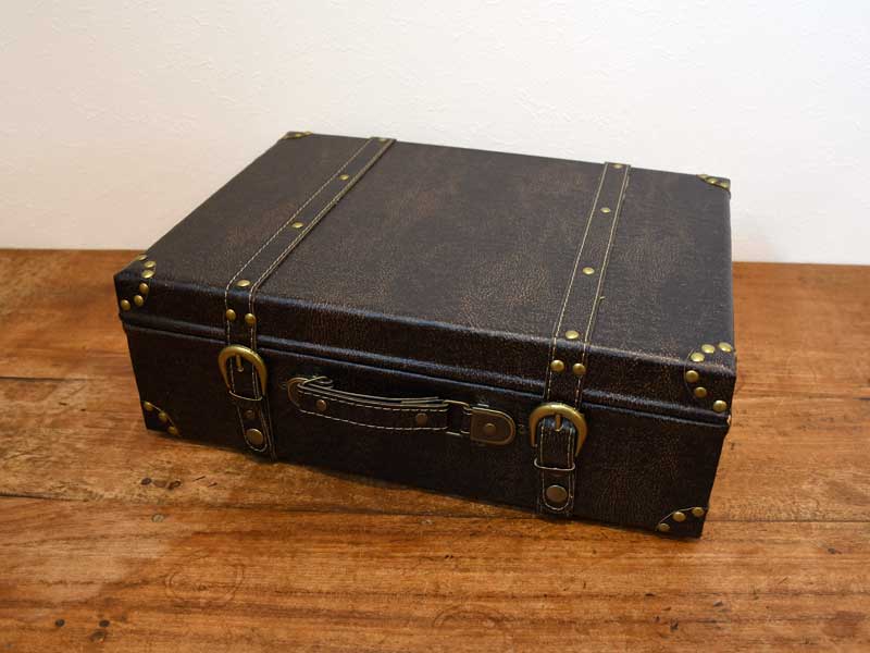 レザー トランクボックス バックル L トランク アンティーク