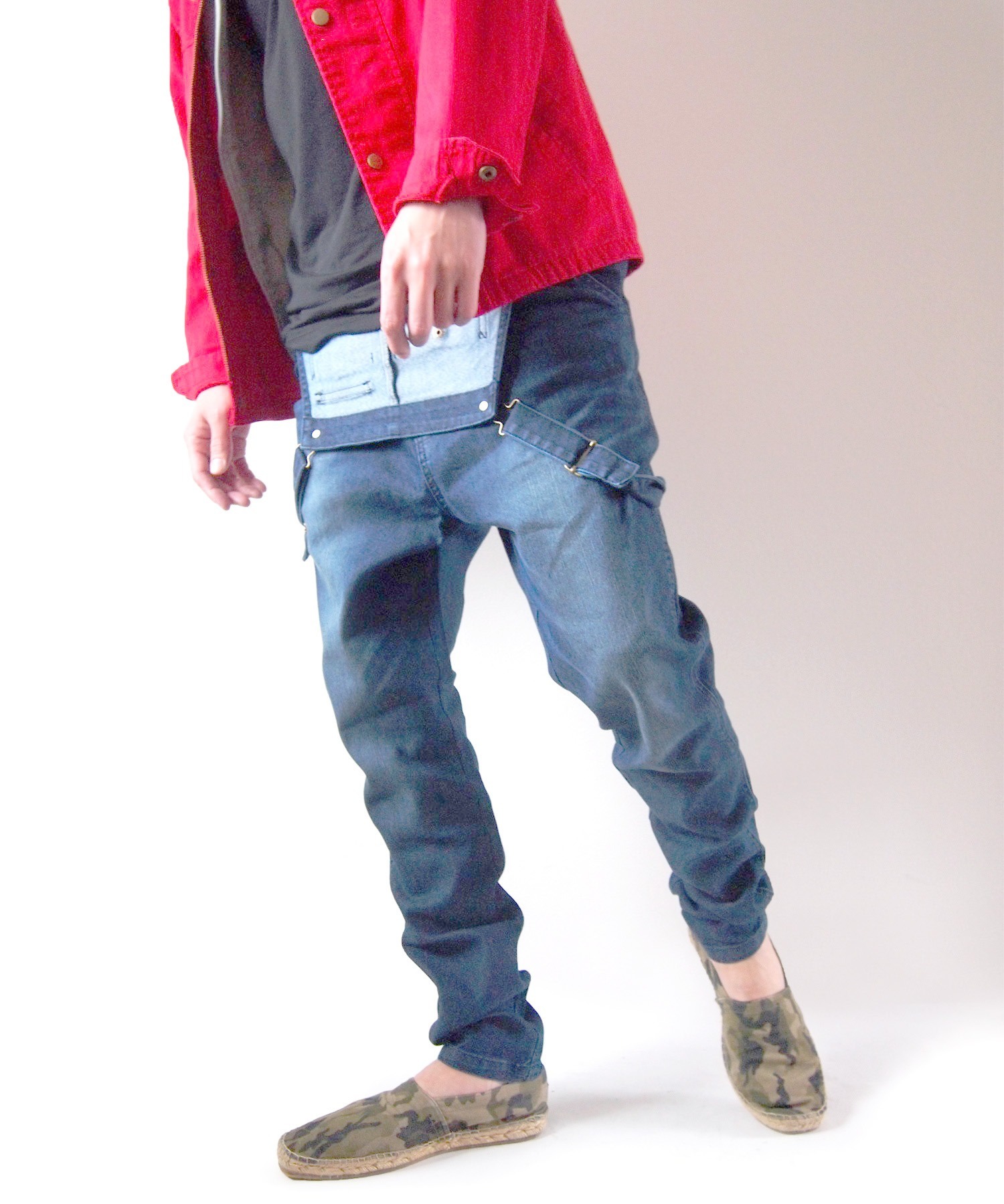 BEATJIVE（ビートジャイブ） オーバーオール サルエルパンツ デニム