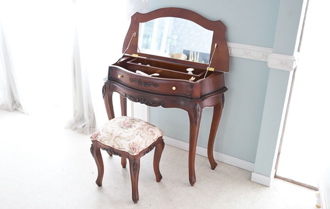 ドレッサー テーブル 収納 デスク コソールドレッサー 鏡台 化粧台