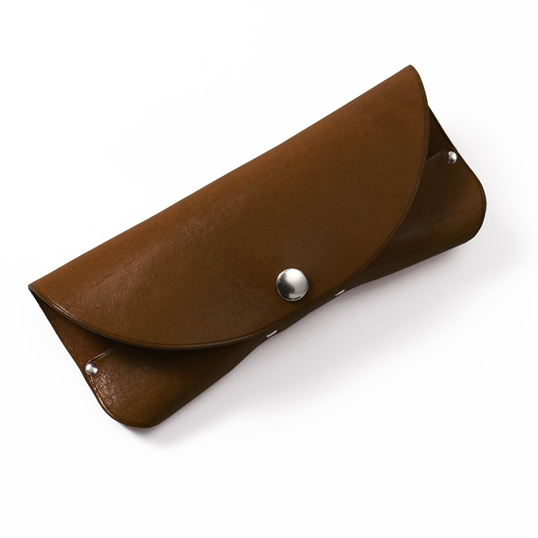 メガネケース 革 おしゃれ 名入れ 栃木レザー メンズ スリム 本革 軽量