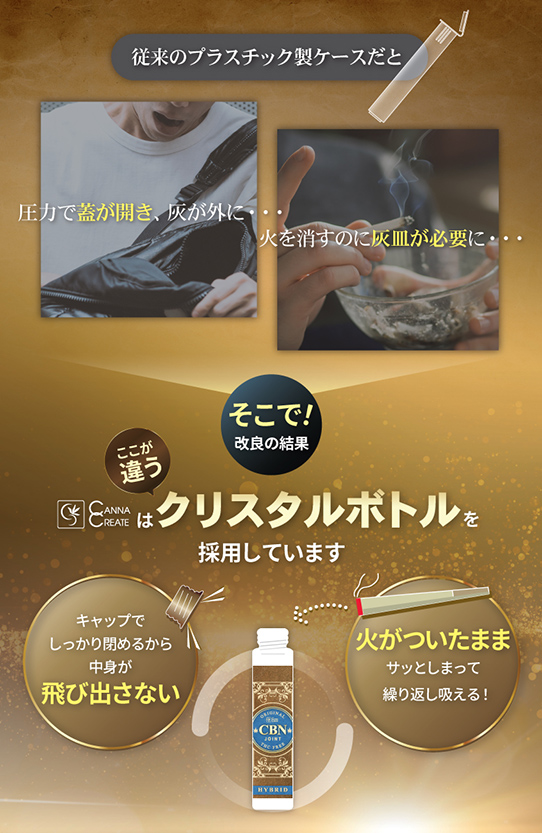 CANNACREATE CBNジョイント 高濃度 CBN ハーブ ジョイント お得 3本