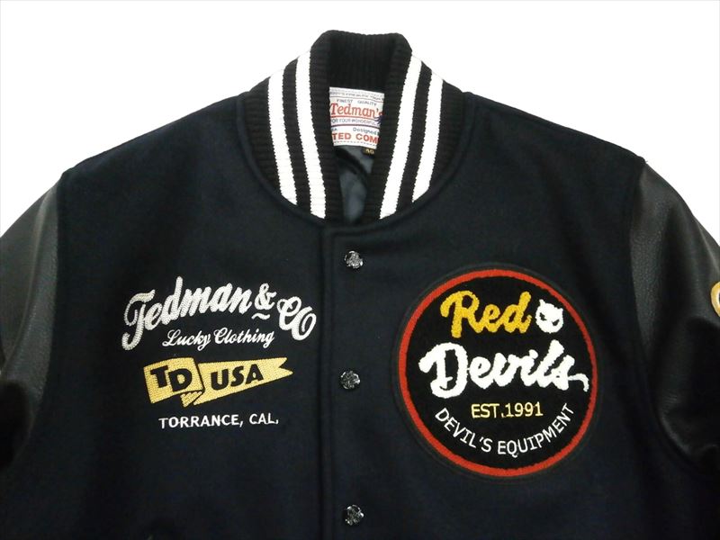 TEDMAN（テッドマン） スタジャン TDJ-23000 シリアルナンバー入り・袖