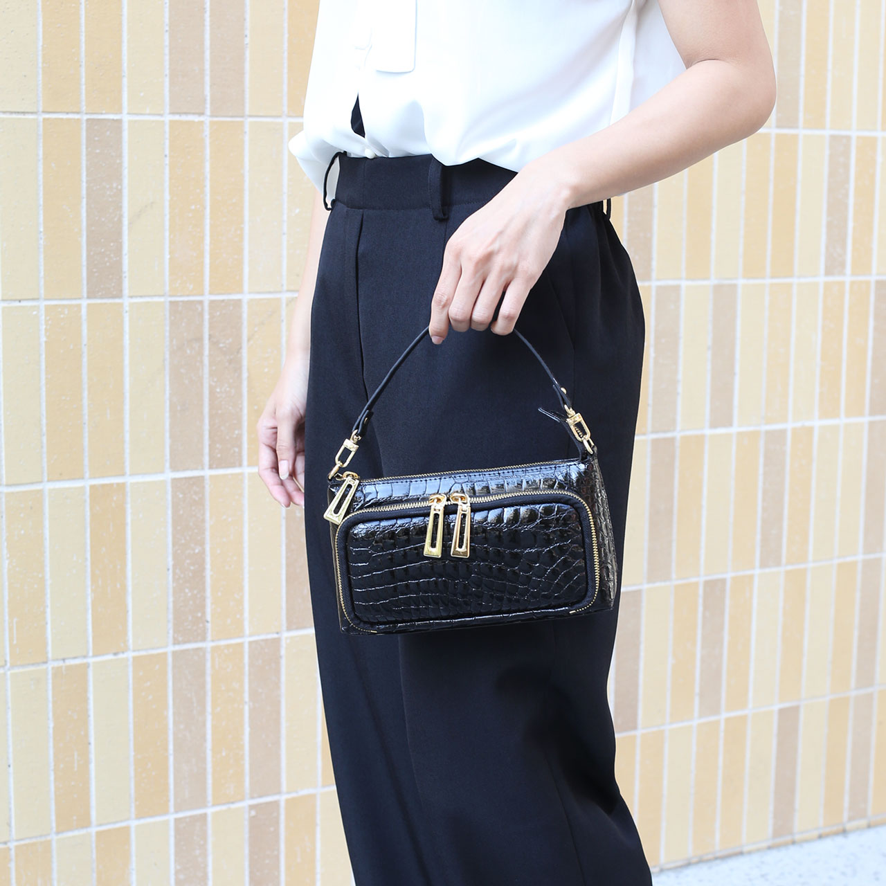 sankyo shokai（三京商会） ＜爆買＞［訳あり］クロコダイル 2WAY ミニ