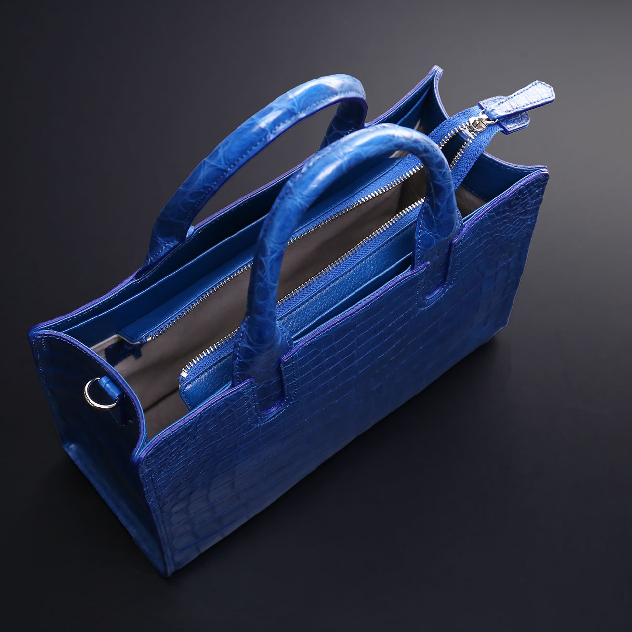 sankyo shokai（三京商会） 藍染め クロコダイル トートバッグ 日本製