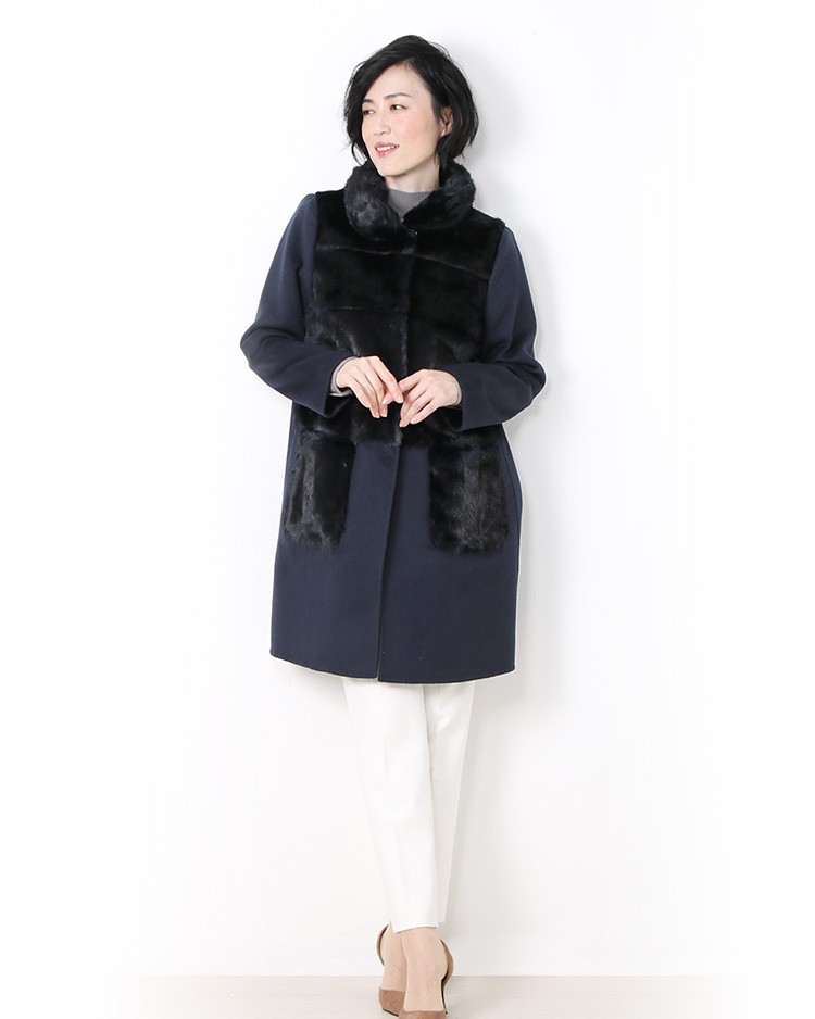 sankyo shokai（三京商会） ＜爆買＞ミンク＆ カシミヤ 混 ウール