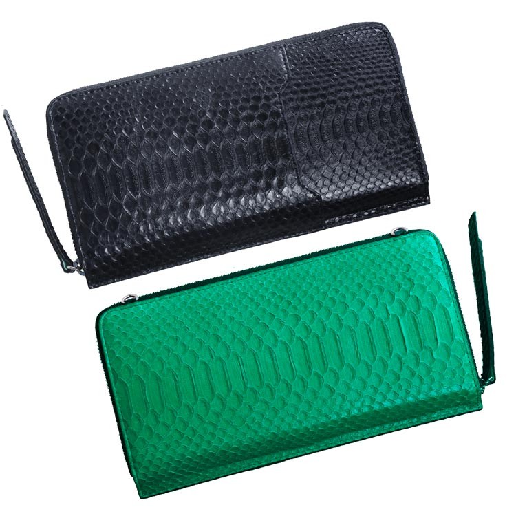 sankyo shokai（三京商会） ダイヤモンド パイソン クラッチバッグ 長