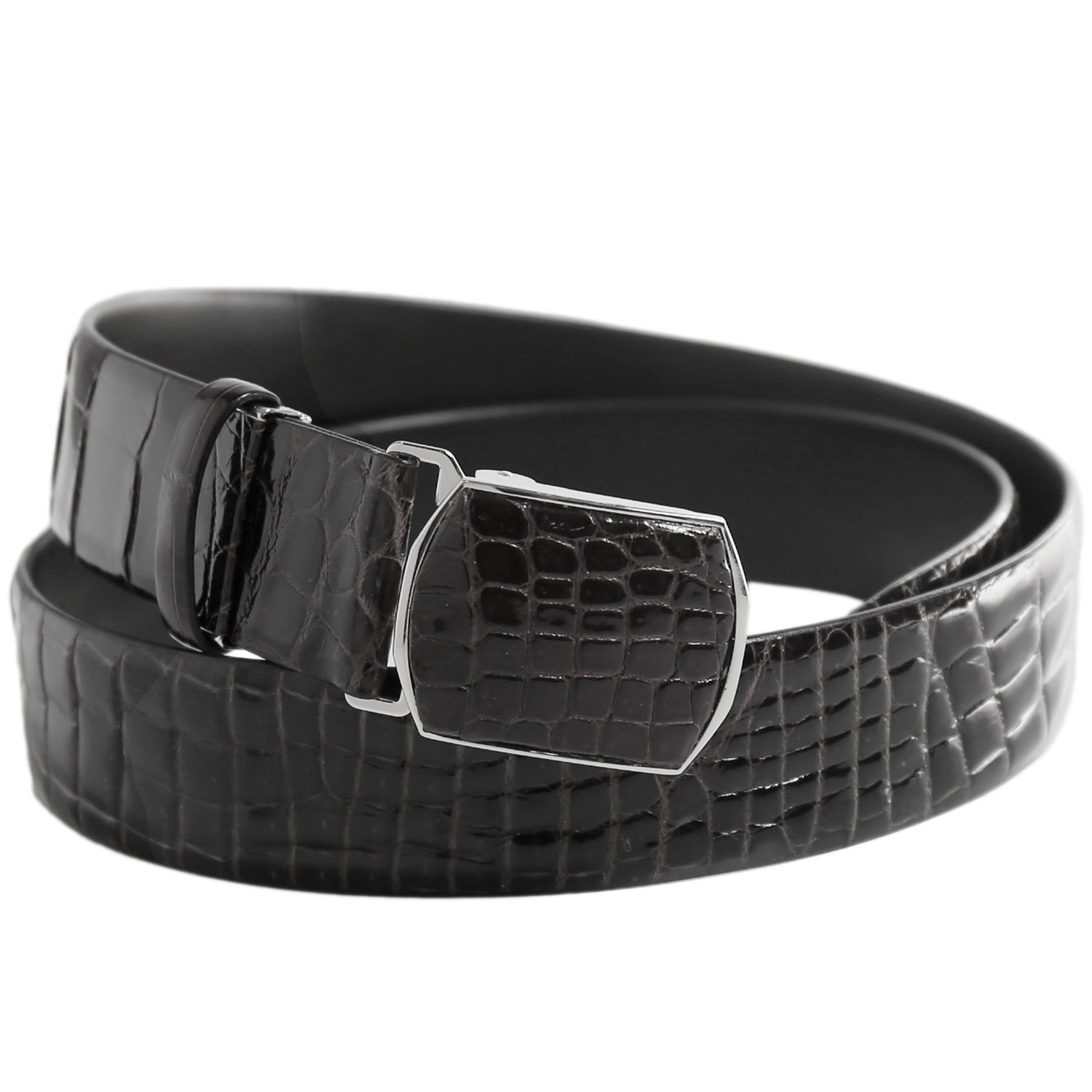 sankyo shokai（三京商会） ＜爆買＞日本製 クロコダイル 40mm ベルト