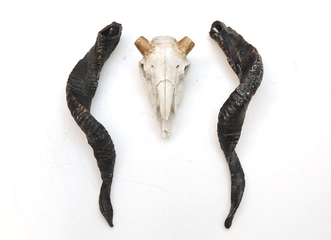 壁飾り 壁掛け オブジェ インテリア スカル ヤギ 山羊 レトロ