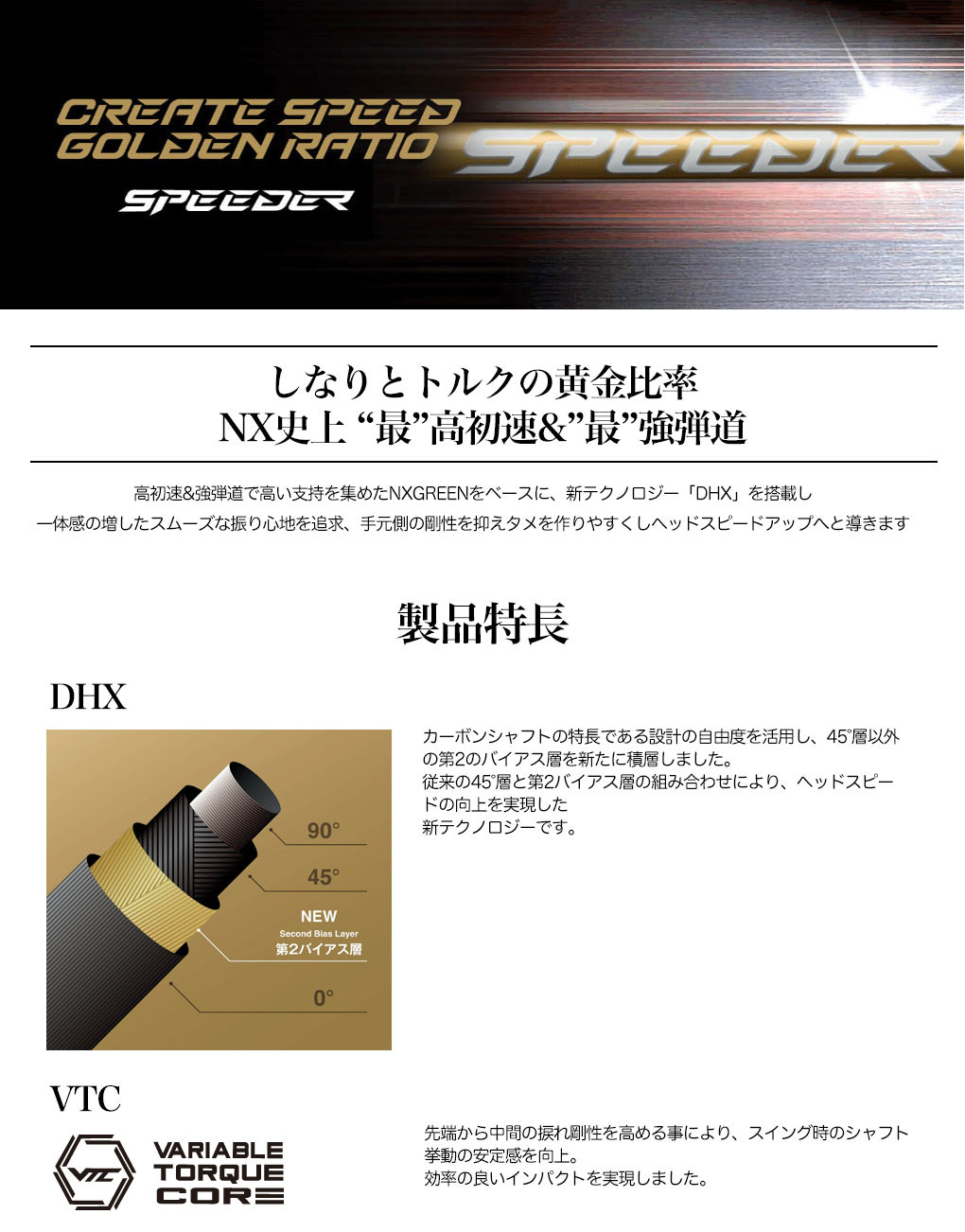 TaylorMade（テーラーメイド） スリーブ付きシャフト 2025 SPEEDER NX