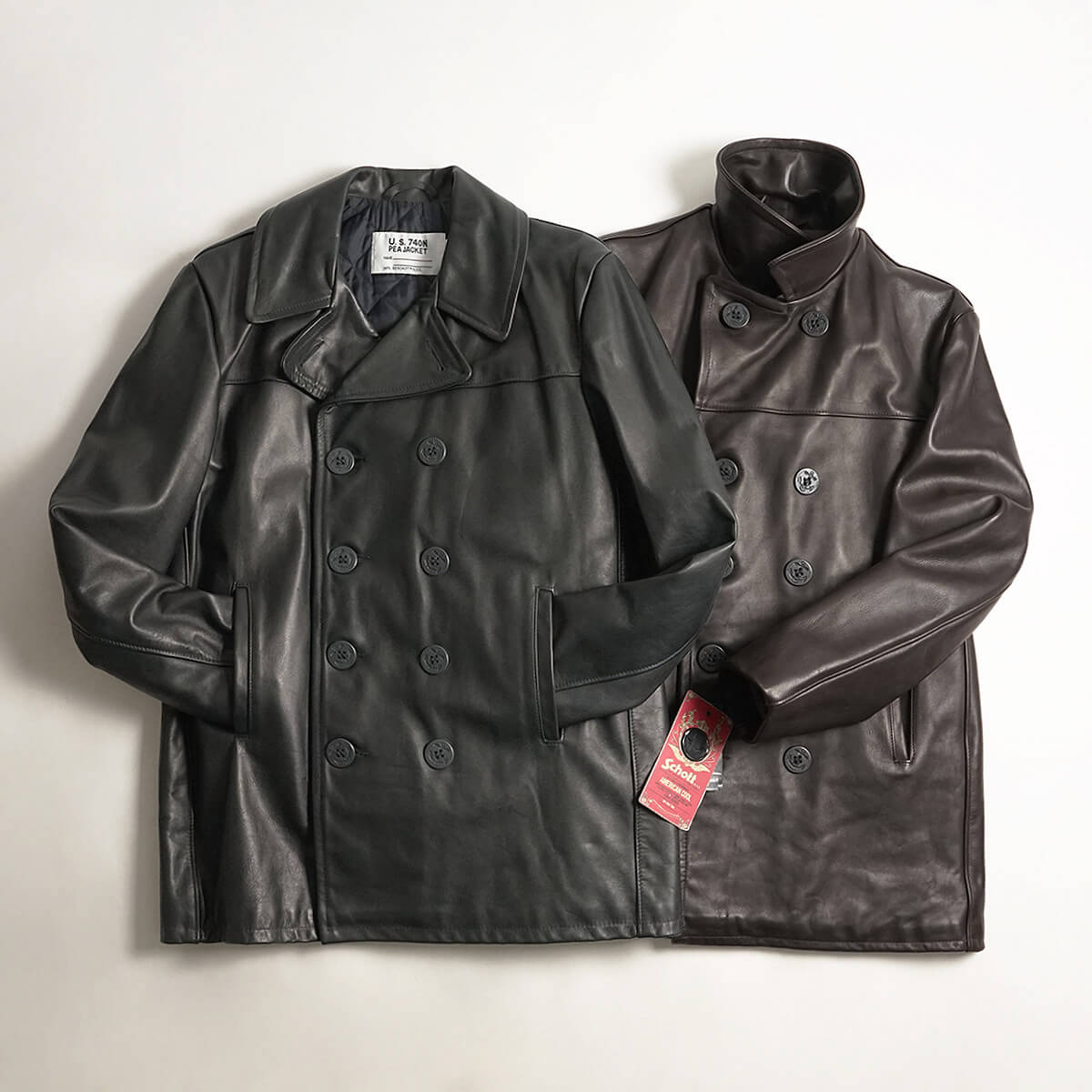 ショット 即決☆アメリカ製/Schott☆メンズ42≒XL位 ピーコート