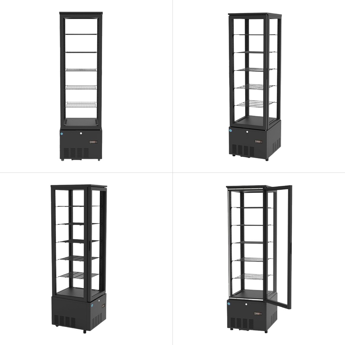 JCM レビュー特典 RIT JCM 4面ガラス冷蔵 ショーケース RITS-290