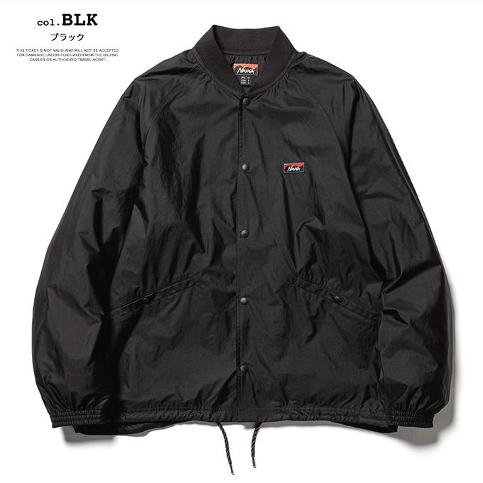 NANGA（ナンガ） RIB COLLAR COACH JACKET リブカラーコーチジャケット