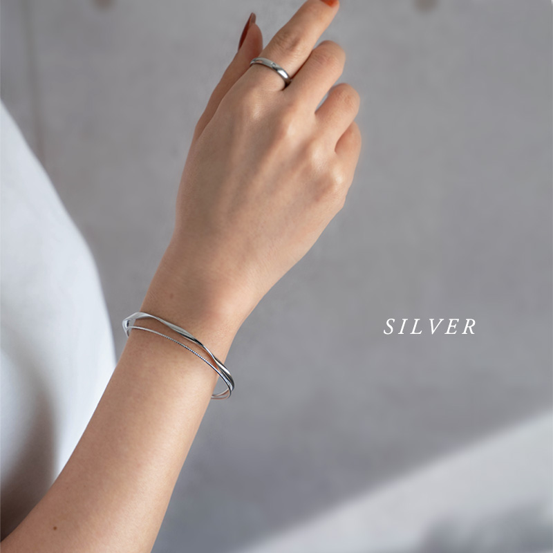 Jewel VOX ブレスレット バングル 金属アレルギー対応 捻り ひねり