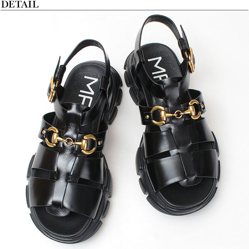 MANA（マナ） グルカサンダル ビット付き 552187 ブラック 正規品 人気