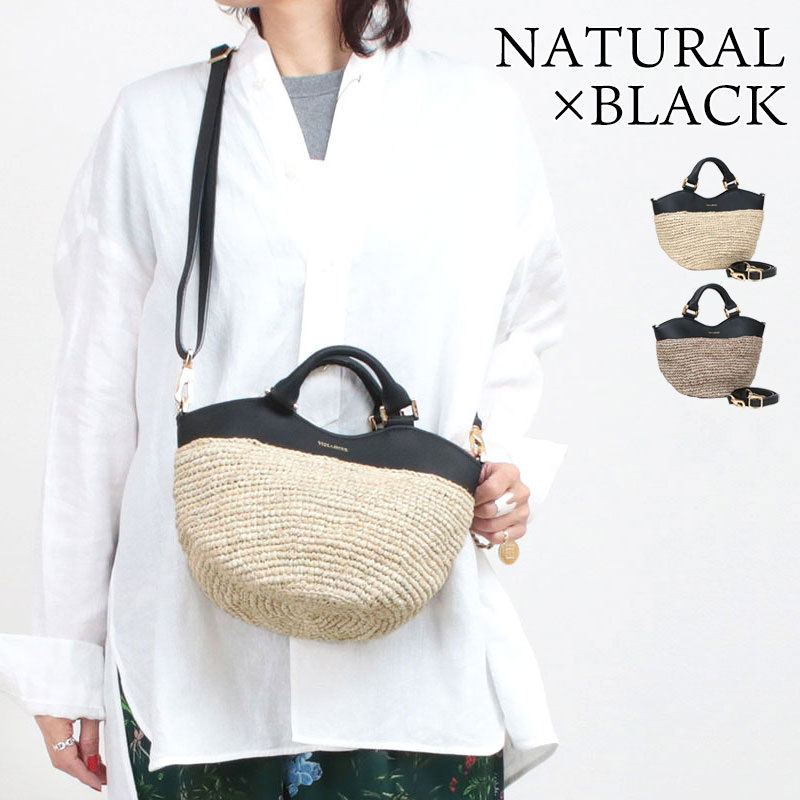 VIOLAd'ORO（ヴィオラドーロ） かごバッグ ラフィア 2WAY SANDRO V8888