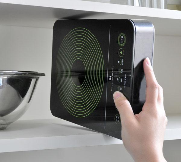 ドリテック ミニフラットIH調理器 DI-211 BK(ブラック) : キッチン