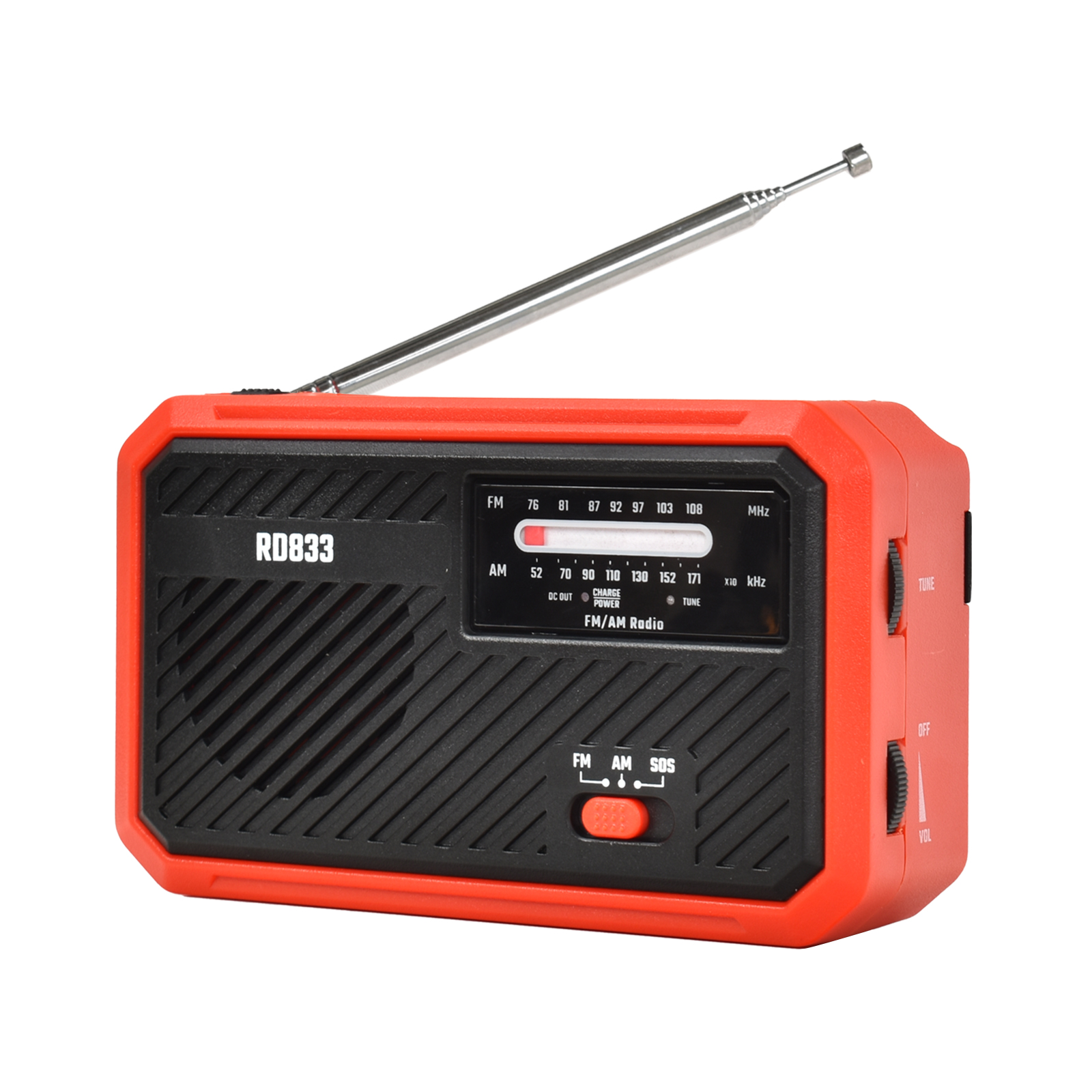 ラジオ 小型 防災ラジオ 多機能ラジオ ソーラー 懐中電灯 600mAh 携帯