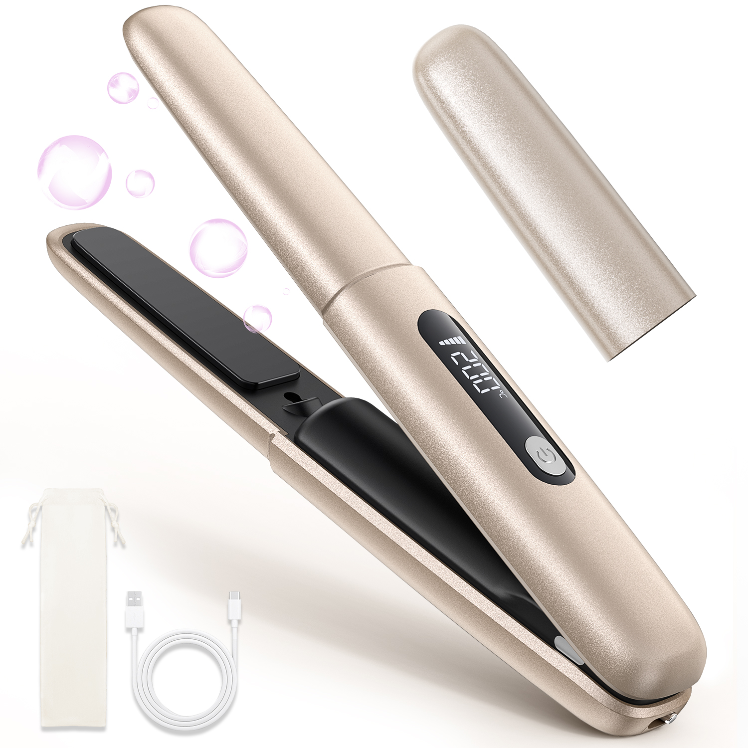 ヘアアイロン ストレート カール ツヤ髪 25秒立ち上がり コードレス