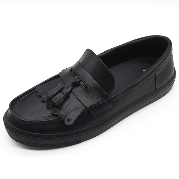 CONVERSE（コンバース） ローファー メンズ 靴 黒 ブラック キルト