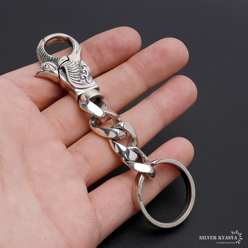 シルバー925 イーグル キーリング キーチェーン キーホルダー